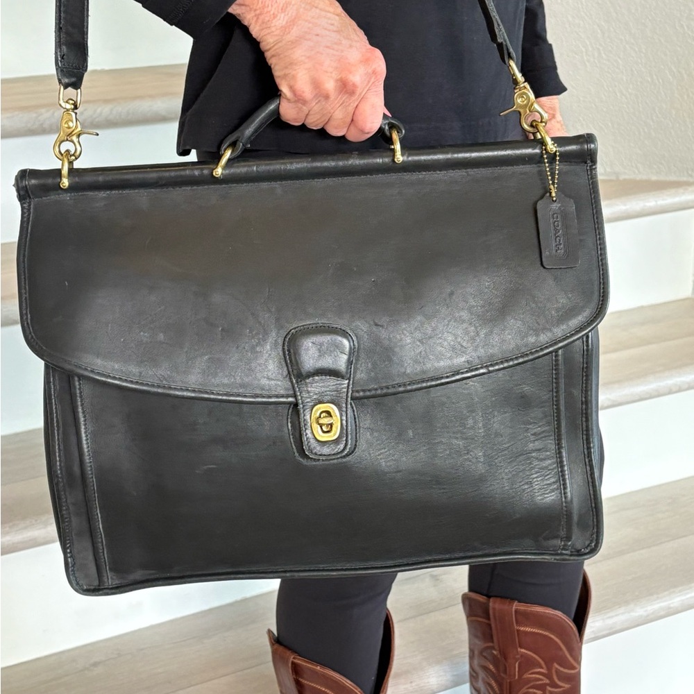 Coach Black Men's Briefcase - Picture 2 of 14